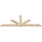 Ekena Millwork Kennewick Rough Sawn Timber Gable Bracket, Douglas Fir, 108"W x 40"H x 2"D x 6"F, 9/12 Pitch GBW108X40X0206KEN00RDF - alternate 3
